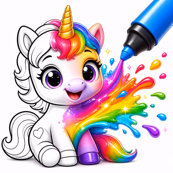 Unicorn Coloring App Icon