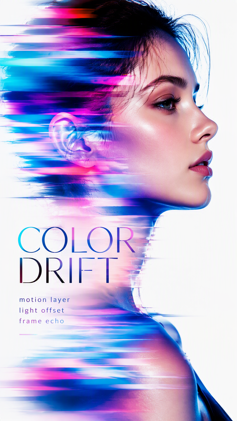 Color Drift Portrait