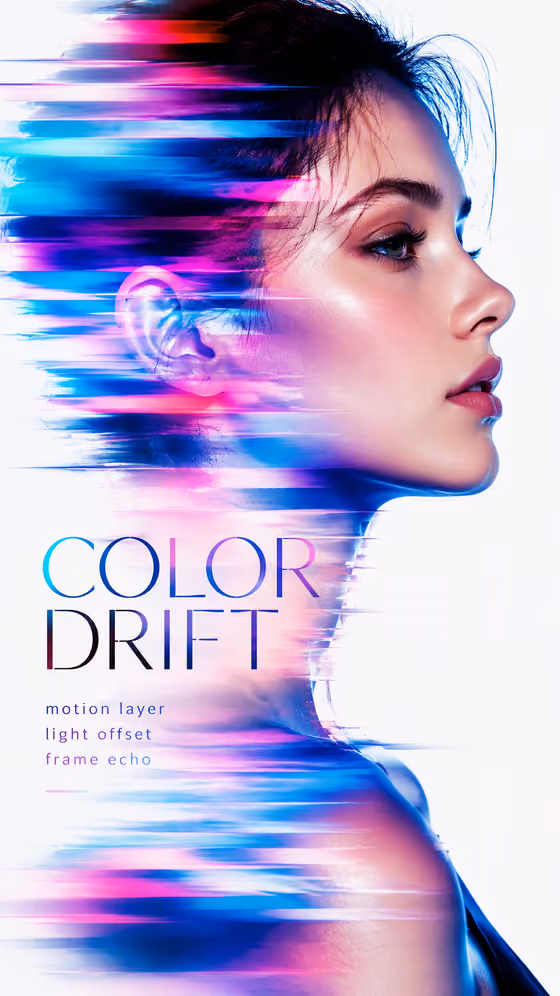Color Drift Portrait
