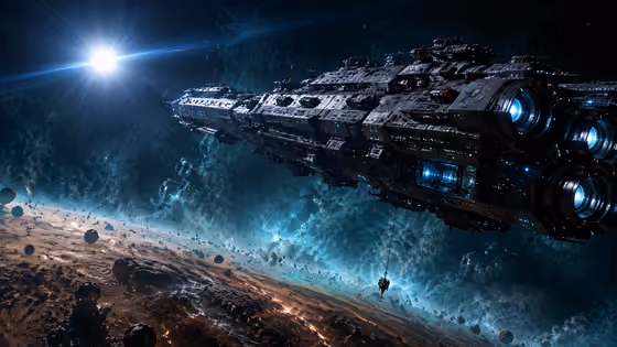 Space Battlecruiser Orbit