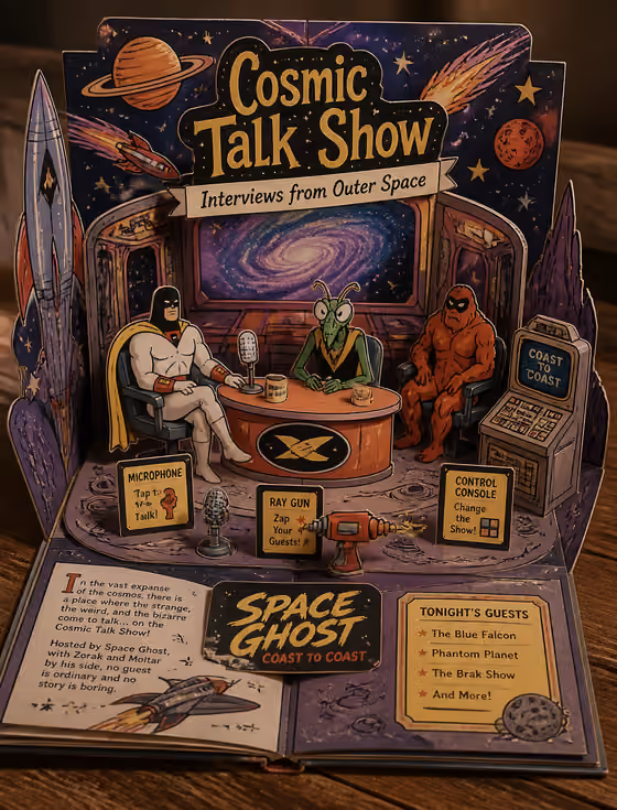 Cosmic Talk Show Diorama