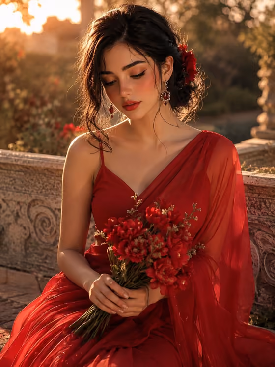 Golden Hour Saree