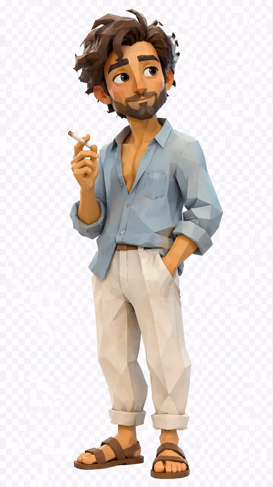 Low-Poly Storybook Character