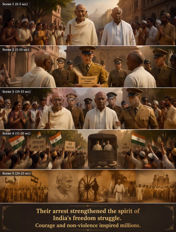 Gandhi–Patel Arrest Scene