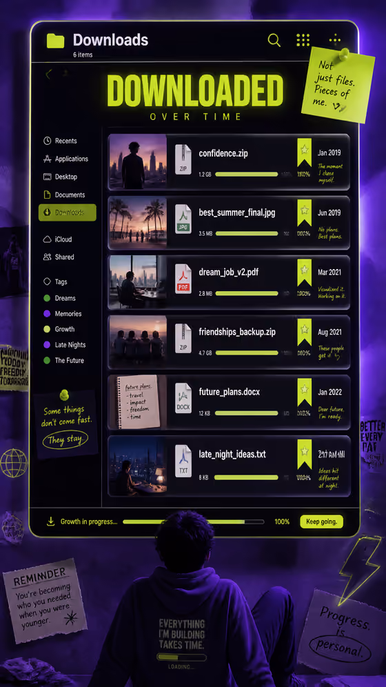 Downloads Folder Poster template result