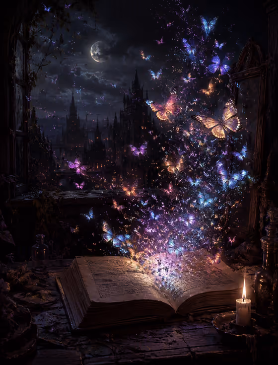 Magical Book Butterflies