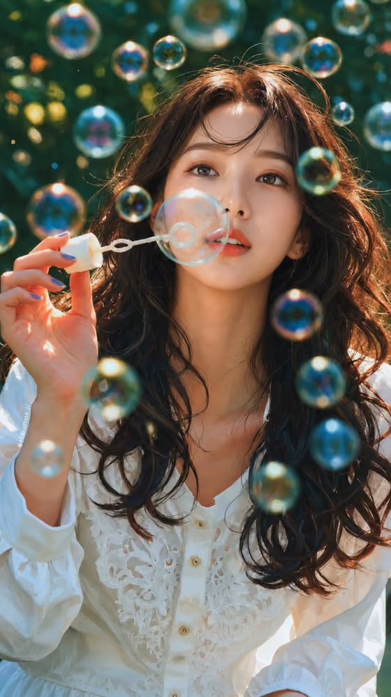 Garden Bubble Portrait