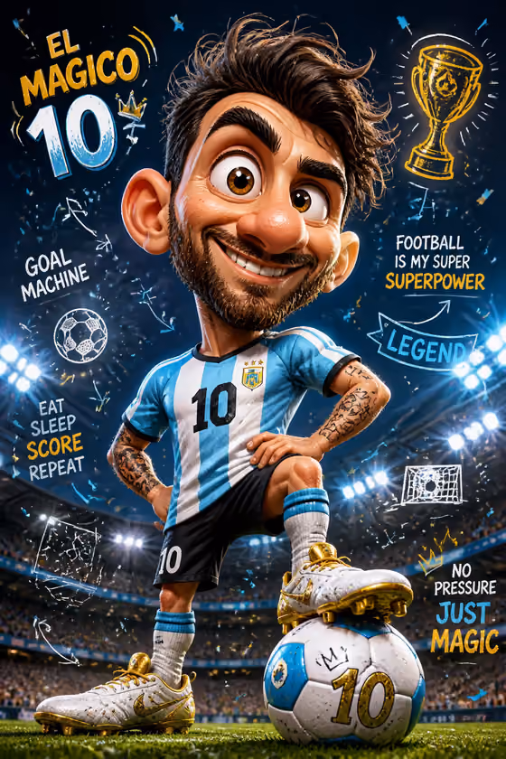 Cartoon Superstar Caricature