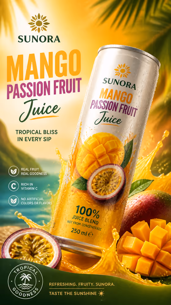 Tropical Juice Can Poster