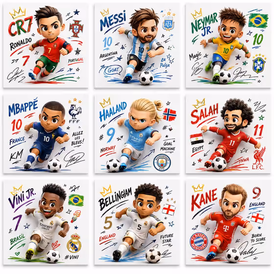 Chibi Football Posters template result