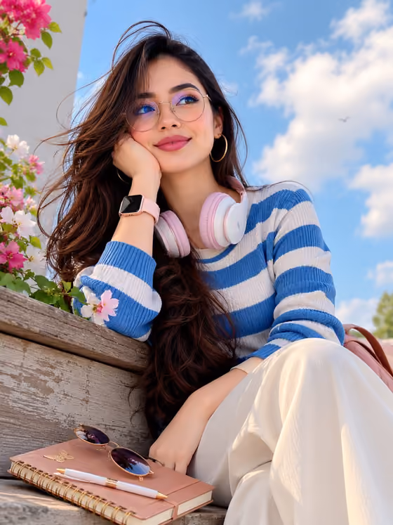 Breezy Sky Portrait