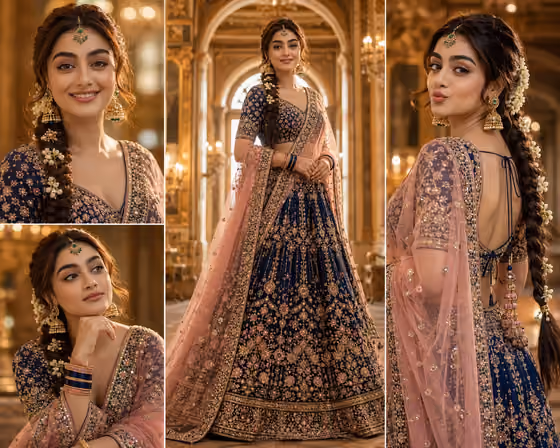 Royal Bridal Portrait Collage