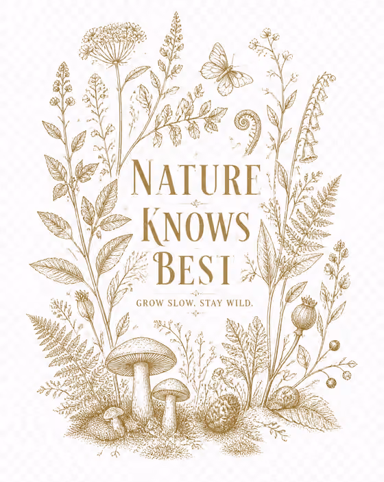 Vintage Botanical Tee Design