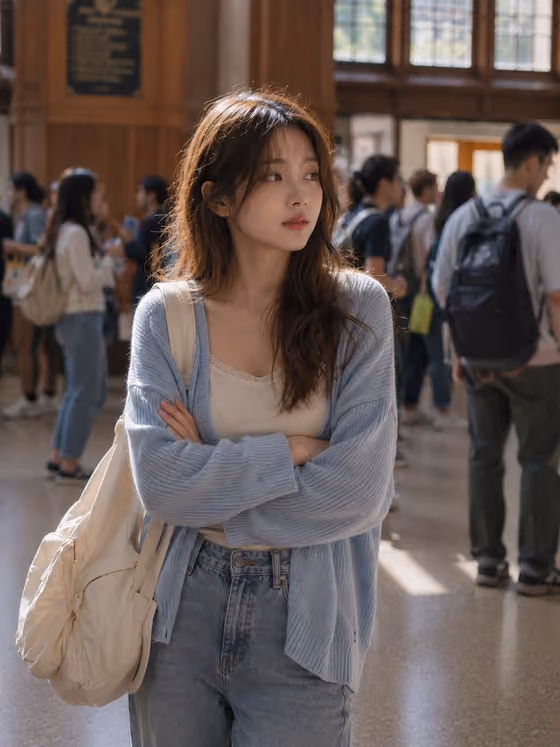 Campus Candid Portrait
