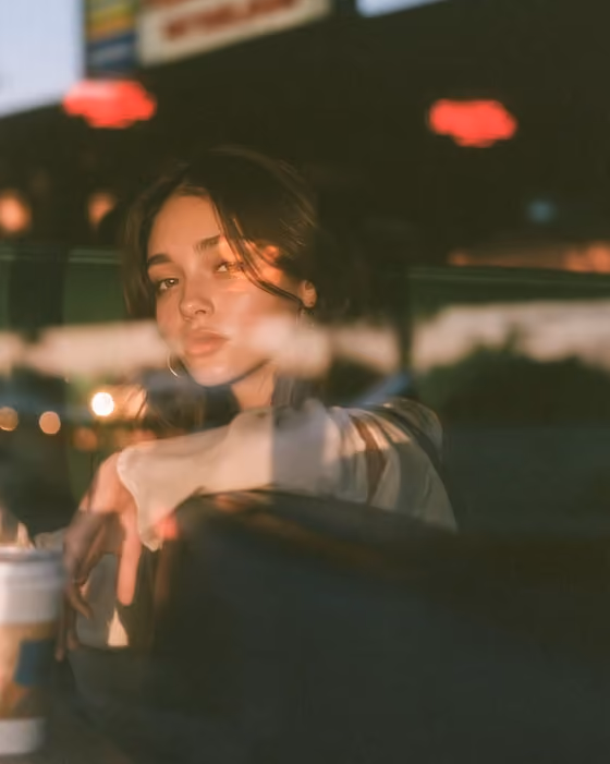 Café Window Portrait