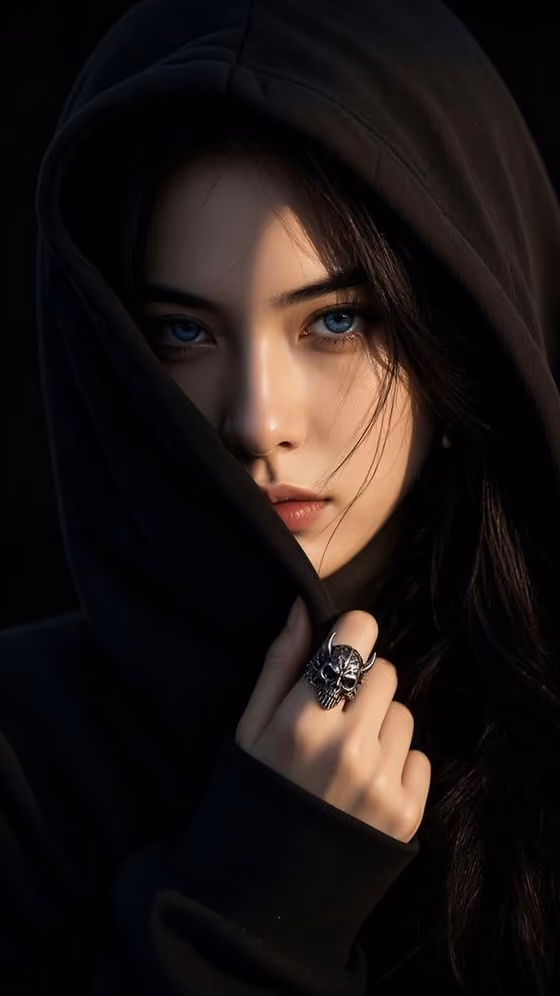 Hooded Shadow Portrait