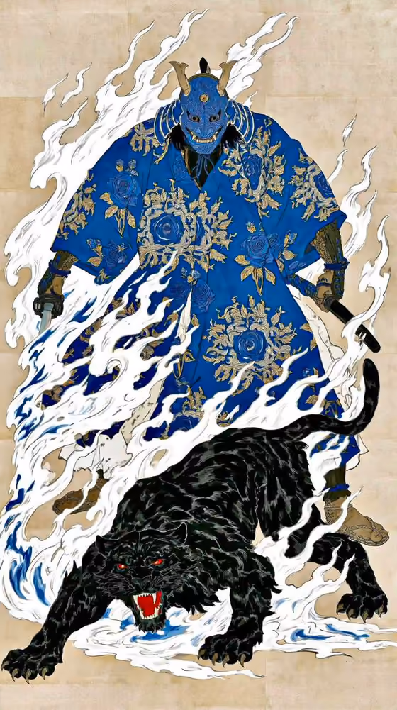 Oni Samurai Ukiyo-E