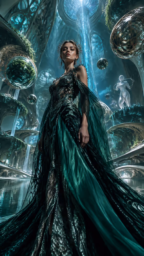 Bioluminescent Couture Editorial
