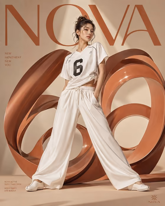 Luxury Activewear Editorial template result