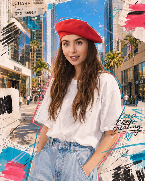Mixed Media Street Portrait