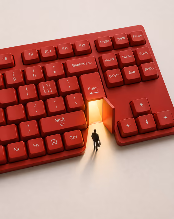 Keyboard Doorway Diorama