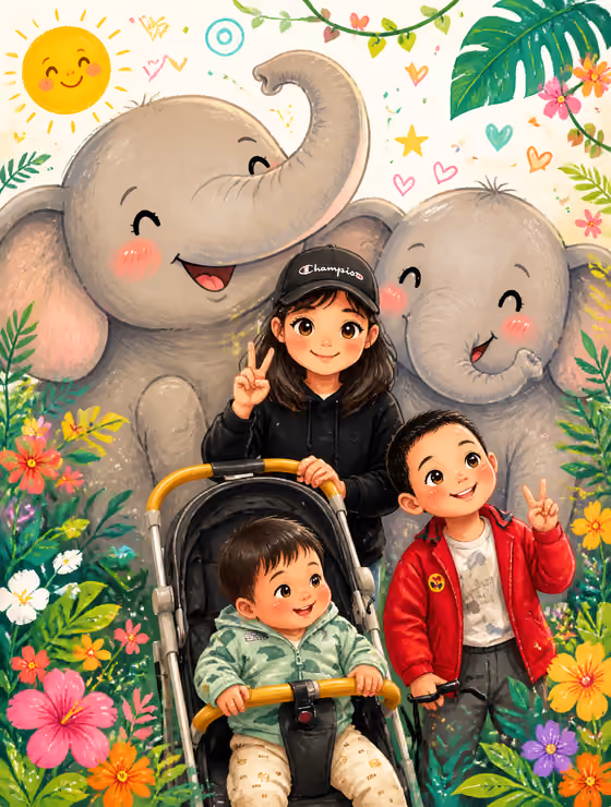 Storybook Family Portrait