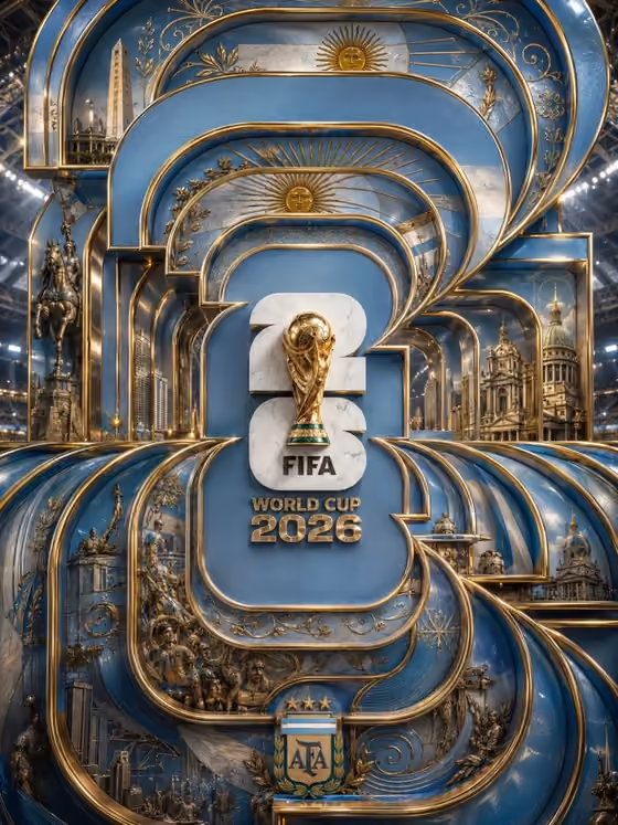 World Cup Marble Poster