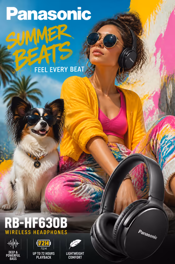 Summer Headphone Poster