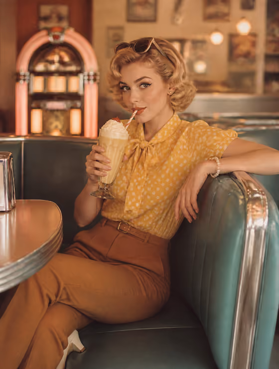 Retro Diner Portrait