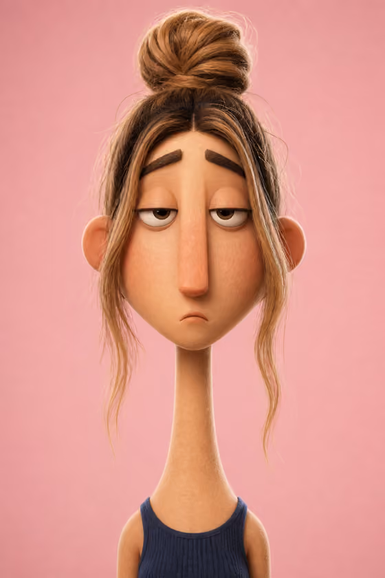 Plush Cartoon Portrait