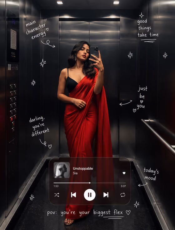Elevator Selfie Editorial