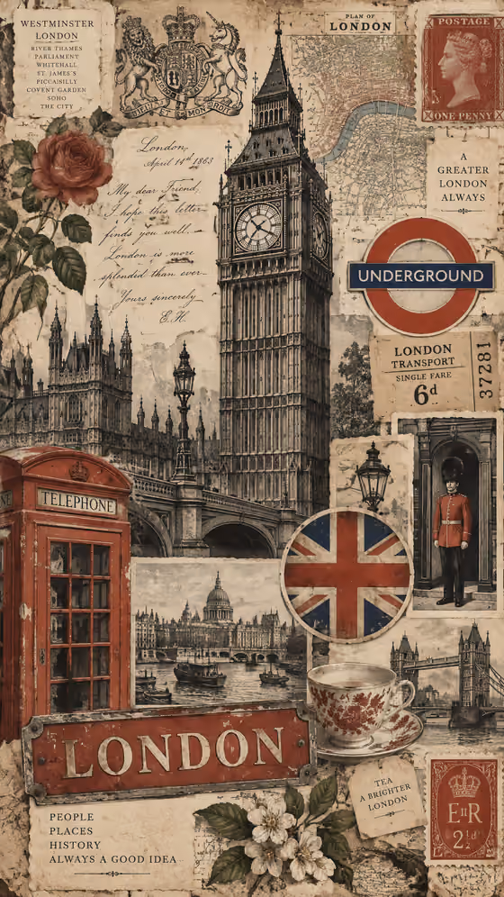 Vintage City Collage