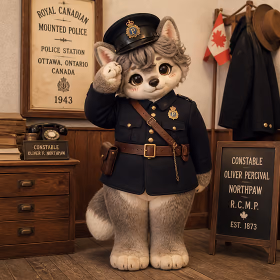 Vintage Fursuiter Officer