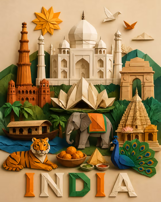 Origami Paper Diorama
