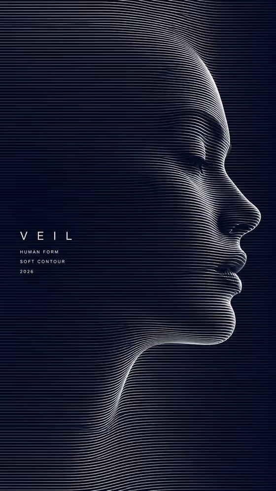 Op Art Line Poster