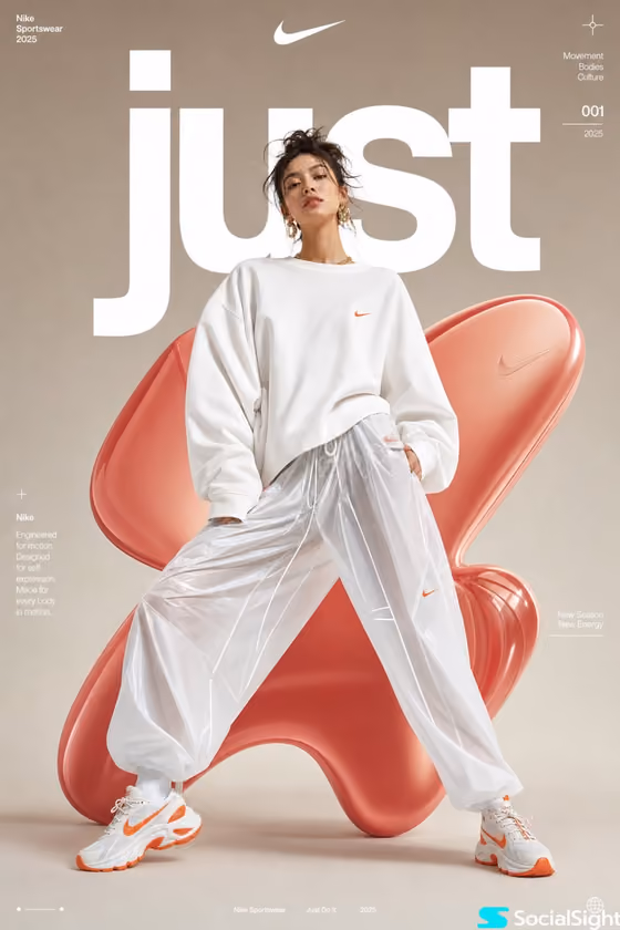 Sportswear Campaign Poster