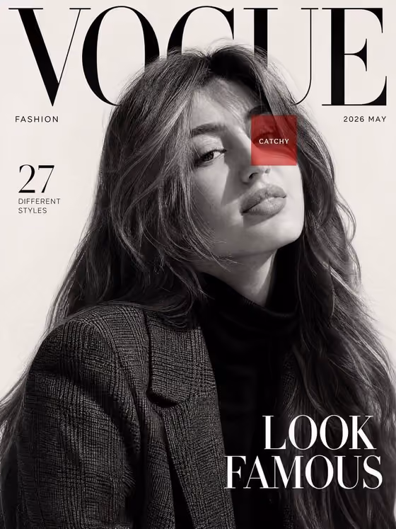 Fashion Magazine Cover template result