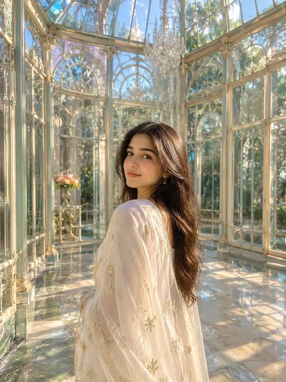 Golden Conservatory Portrait