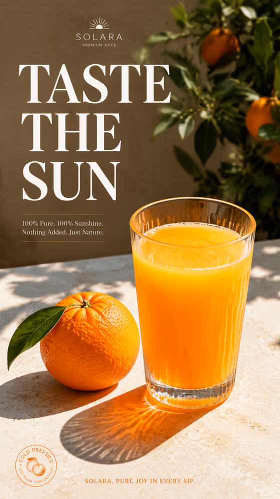 Sunlit Juice Poster