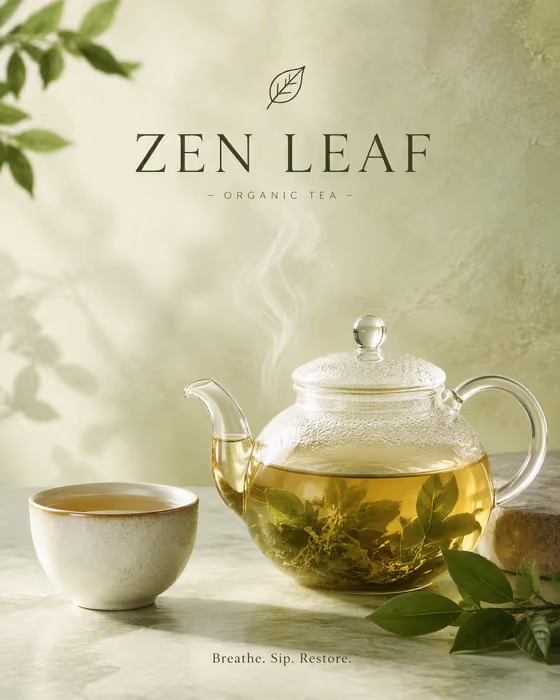 Zen Leaf Tea Poster