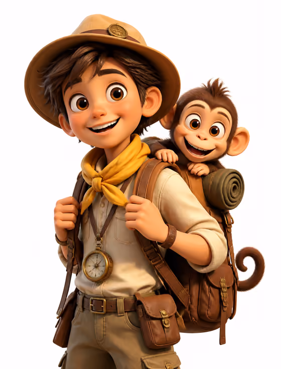 Cheerful Explorer Duo