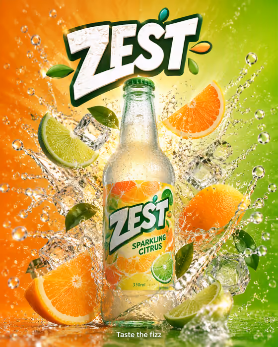 Sparkling Beverage Ad