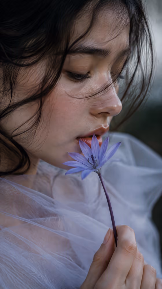 Flower Whisper Portrait