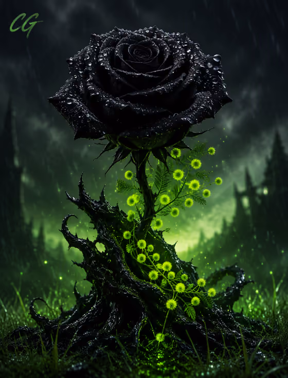 Mystical Black Rose