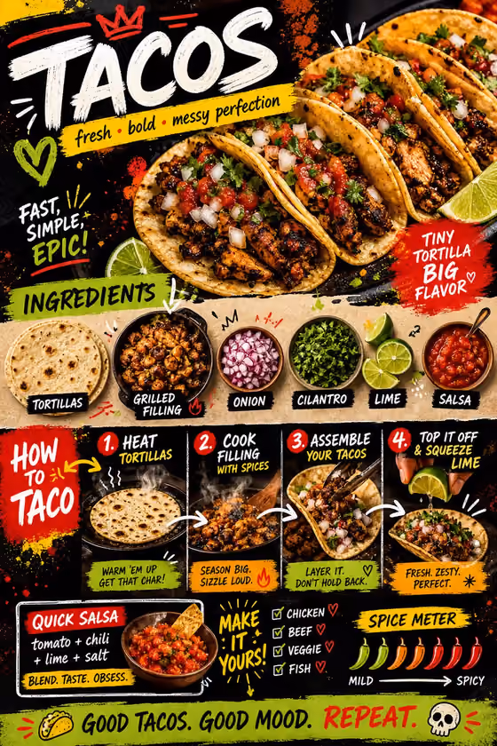 Taco Recipe Card