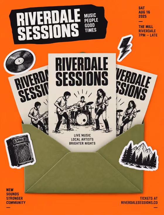Envelope Flyer Poster