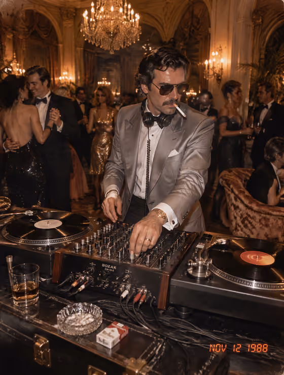 Ballroom DJ Night Portrait