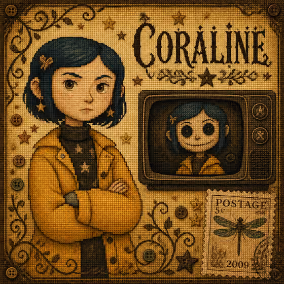Cross-Stitch Scrapbook Portrait