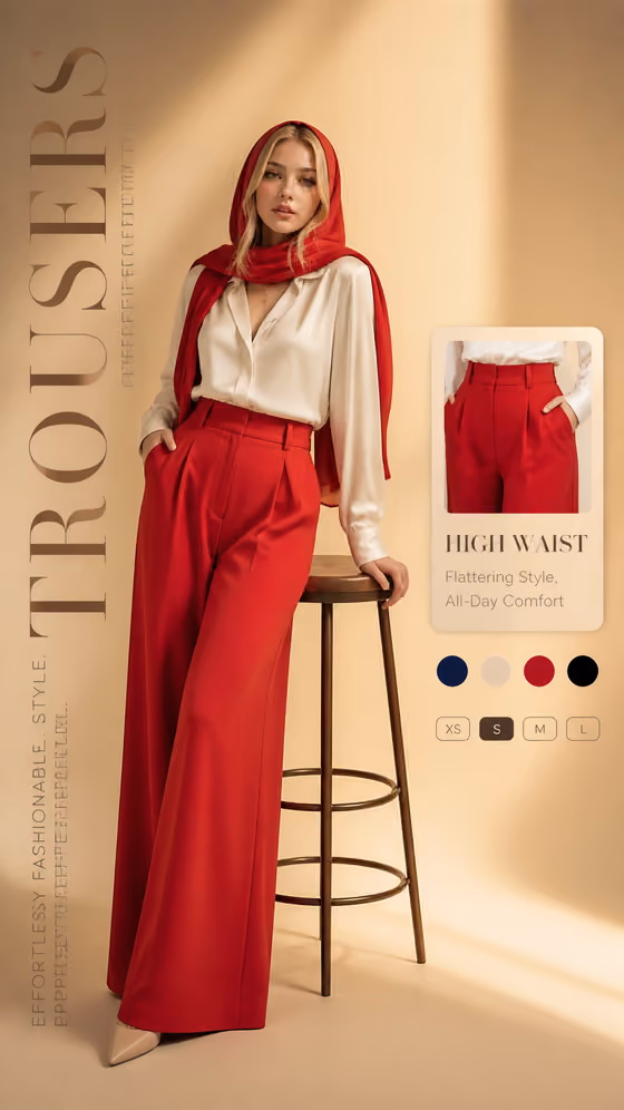 Trousers Campaign Poster