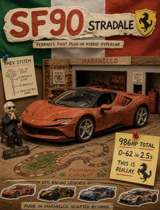 Clay Hypercar Diorama